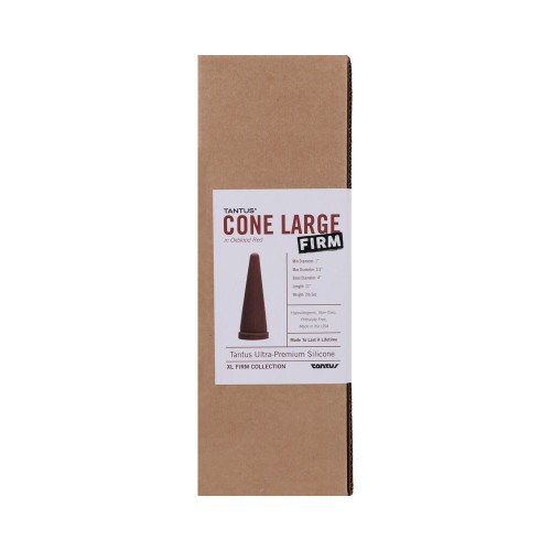 Dildo Firm Cone Grande de Tantus Garnet