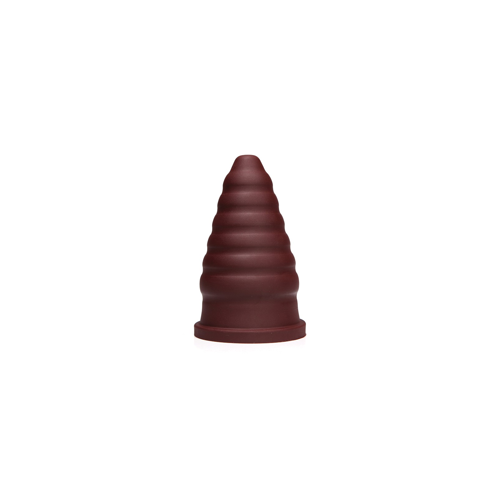 Tantus Cone Ripple Firm Dildo Garnet - Designed for Pleasure