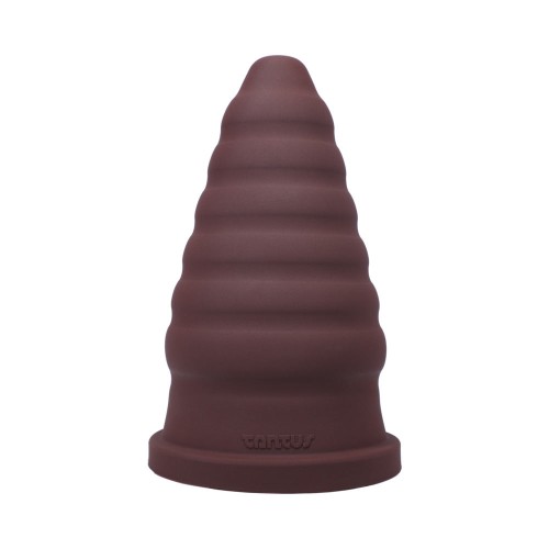 Tantus Cone Ripple Firm Dildo Garnet - Designed for Pleasure