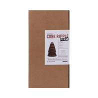 Dildo Firm Cone Ripple Garnet - Diseñado para el Placer