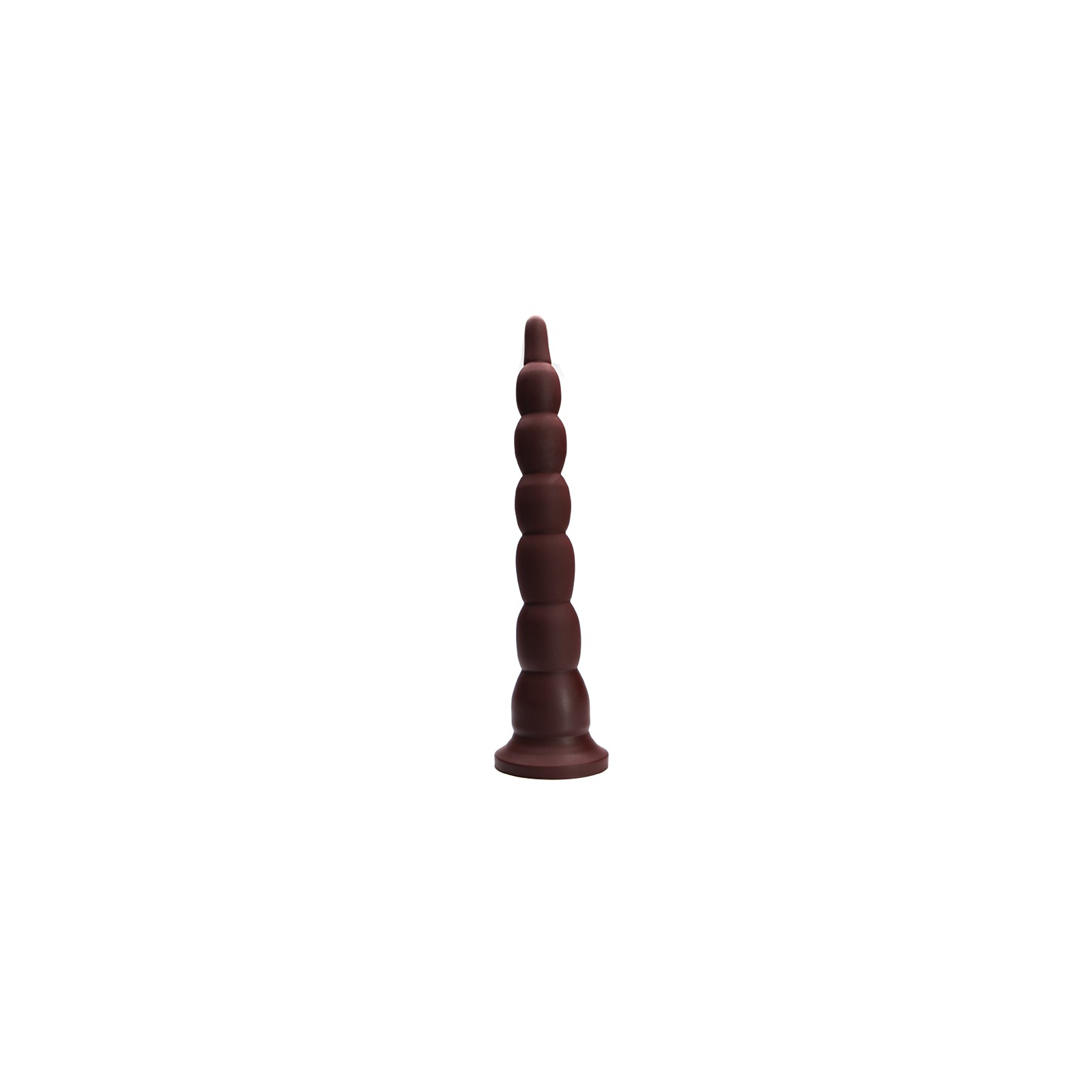 Tantus Cowboy Firm Beaded Dildo Garnet