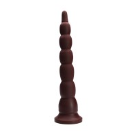 Tantus Cowboy Firm Beaded Dildo Garnet