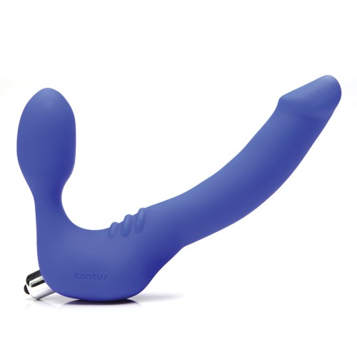 Dildo Vibrador Strap-On Sin Correas Tantus Slim Azul