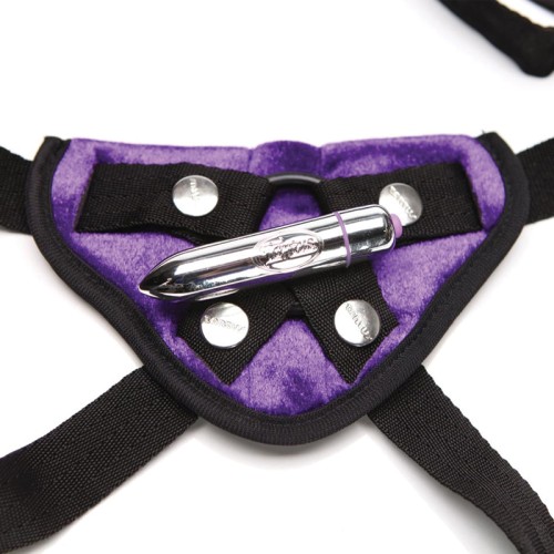 Tantus Velvet Vibrating Strap-On Harness for Couples