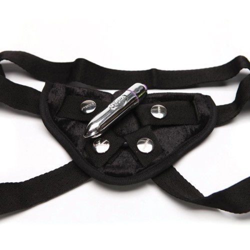 Tantus Velvet Vibrating Strap-On Harness - Premium Quality