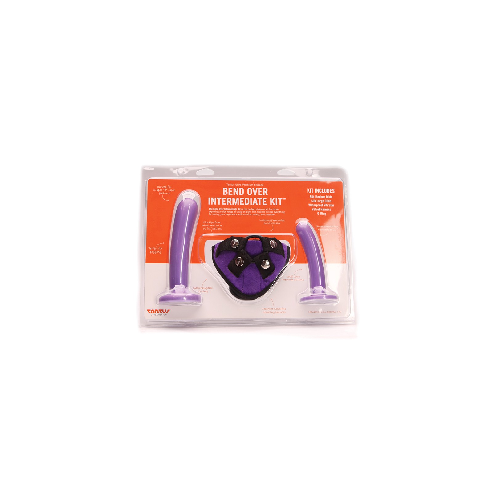 Tantus Bend Over Intermediate Strap-On Harness Kit Lilac