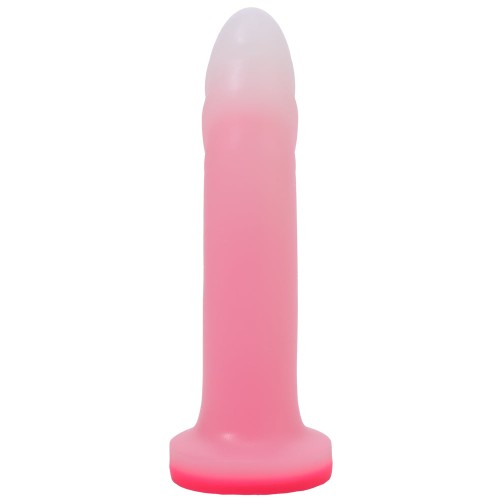 Tantus Flurry O2 G-Spot Dildo - Rose Quartz