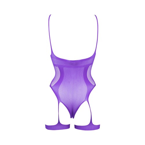 Le Desire Bliss Open-Cup Teddy - Purple Lingerie