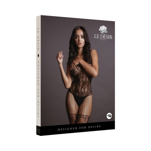 Bodystocking de Encaje y Malla Le Desir para Noches Sensuales