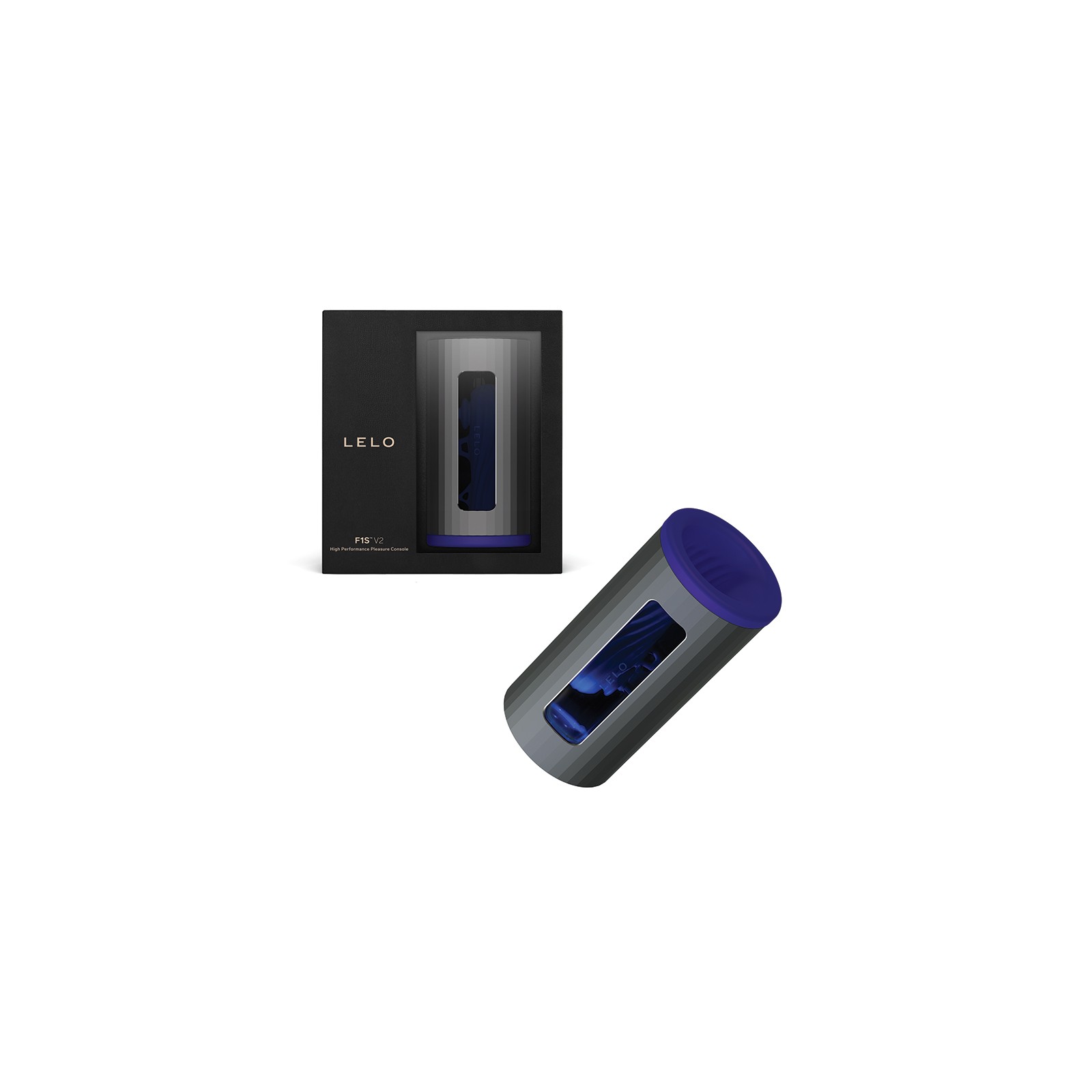 LELO F1S V2 Masturbator - Gunmetal/Midnight Blue