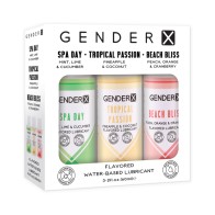 Gender X Flavored Lubricant Travel Pack