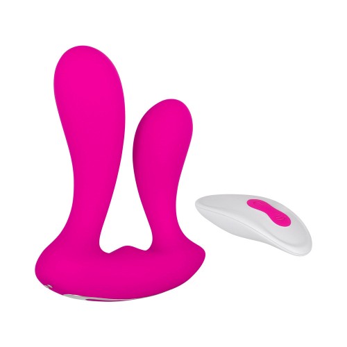 Adam & Eve Remote-Controlled Silicone Dual Entry Vibrator