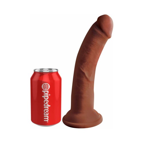 Pipedream King Cock Plus 8 in. Dildo de Triple Densidad Marrón