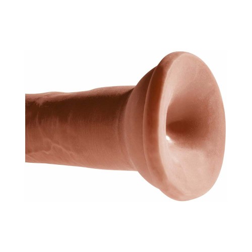 Pipedream King Cock Plus 8 in. Dildo de Triple Densidad Marrón