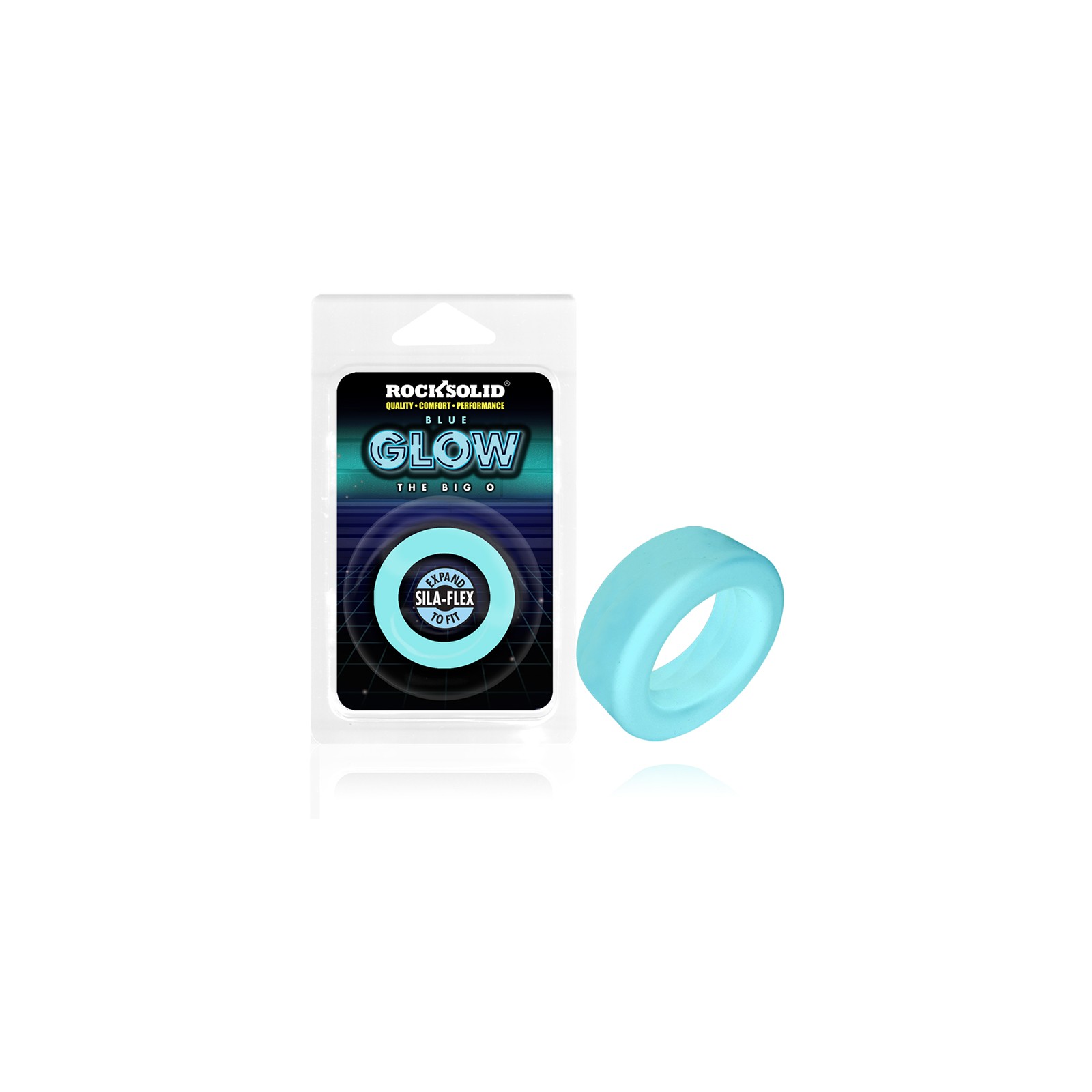 Rock Solid Glow-in-the-Dark C-Ring Blue