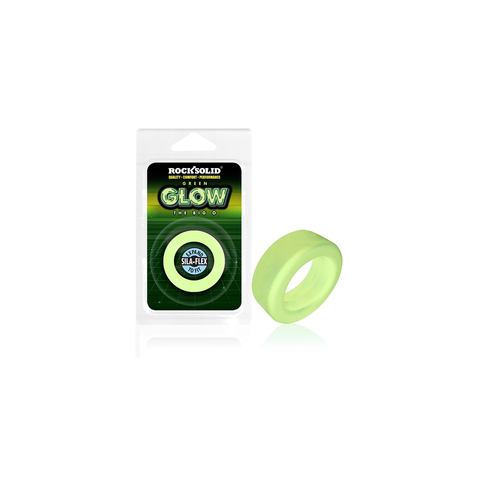 Rock Solid Glow-in-the-Dark Big O C-Ring Green