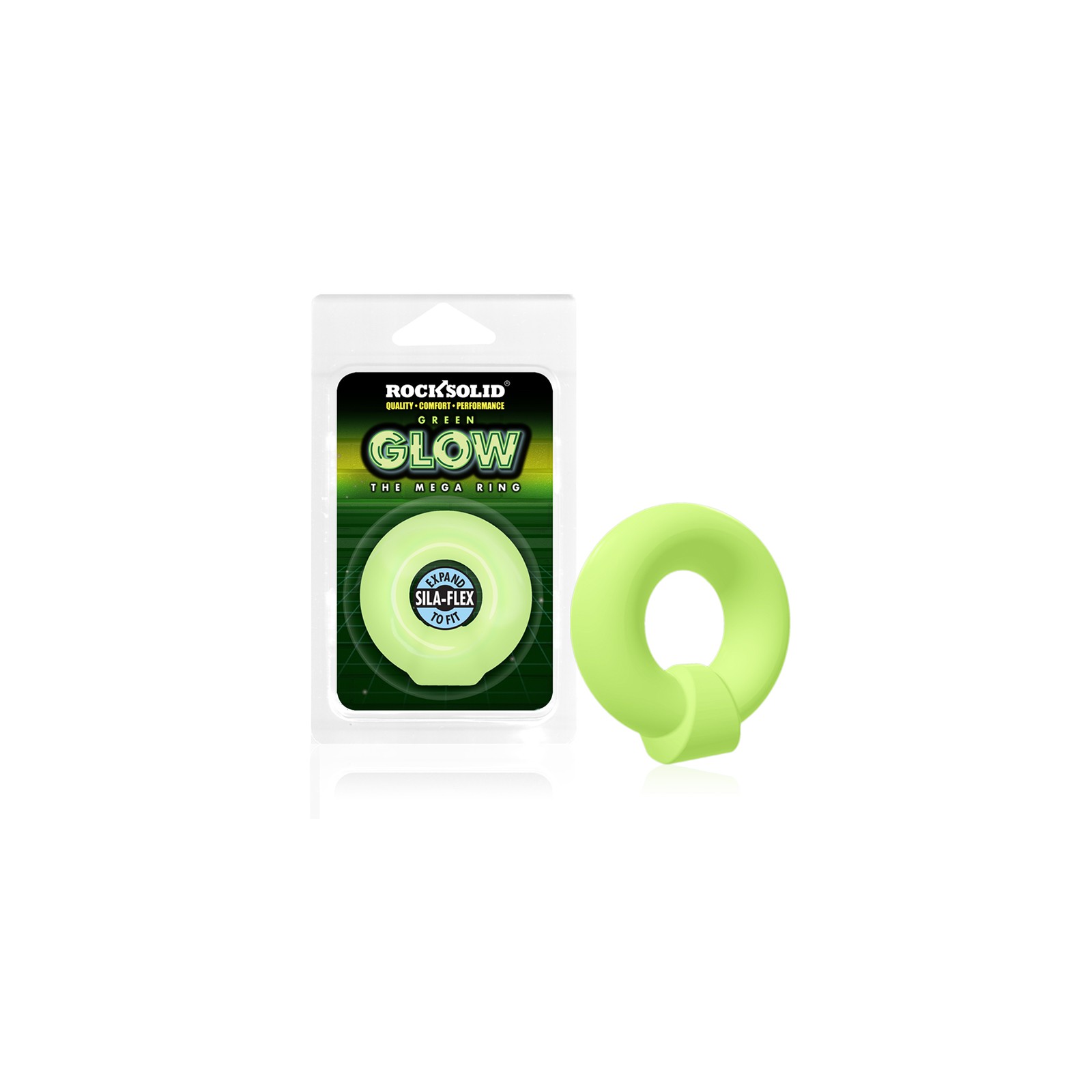 Rock Solid Glow-in-the-Dark Mega Ring for Ultimate Pleasure