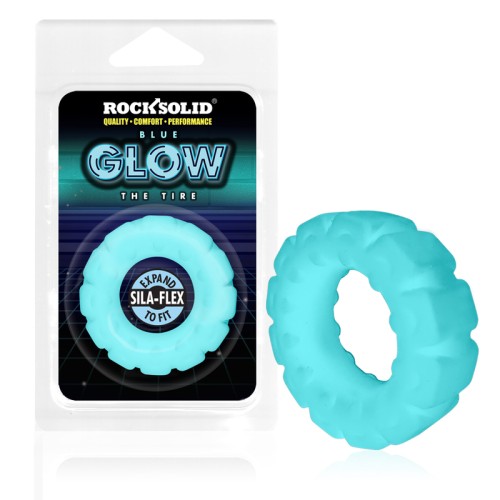 Rock Solid Sila-Flex C-Ring Resplandeciente en la Oscuridad Azul