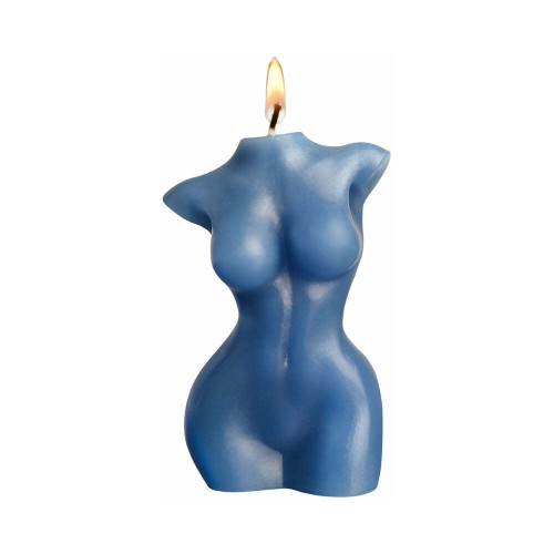 Sportsheets LaCire Drip Candle Torso Form III Blue - Explore Temperature Play