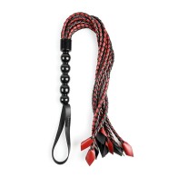 Flogger Trenzado Saffron Rojo Negro