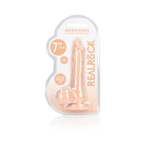 Dildo RealRock Realista de 7 pulgadas con Ventosa