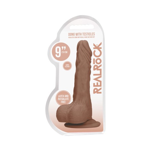 Dildo Realista RealRock de 9 in. con Ventosa