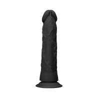 RealRock 7 inch Realistic Dildo with Suction Cup Black