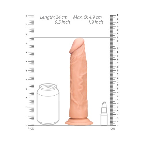 Dildo Realista RealRock de 9 in. con Ventosa