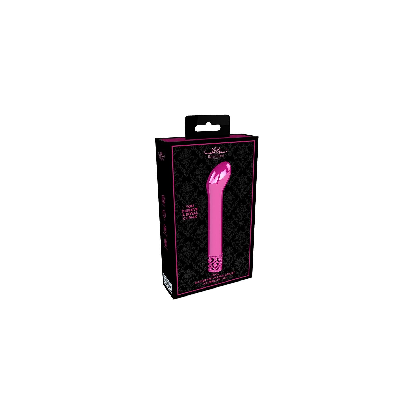 Royal Gems Jewel Curved Bullet Vibrator