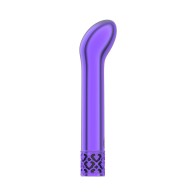 Royal Gems Jewel Rechargeable Curved Bullet Vibrator Purple