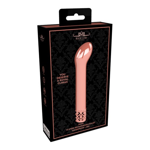 Rechargeable Curved Bullet Vibrator for Dual Pleasure