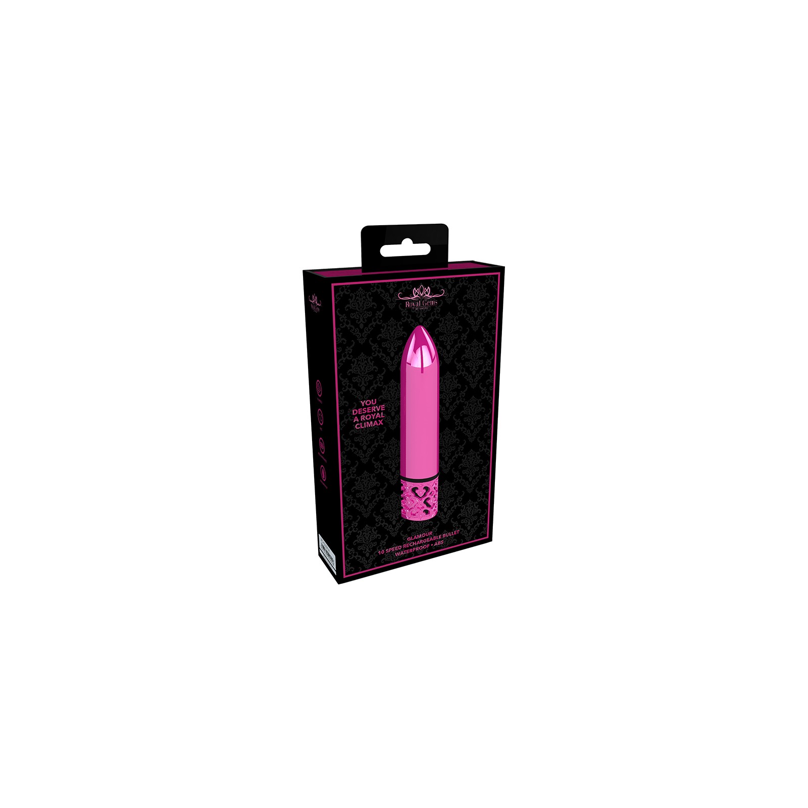 Shop Royal Gems Glamour Rechargeable Bullet Vibrator Pink