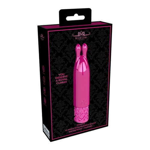 Vibrador de Bala Recargable Royal Gems Twinkle Rosa