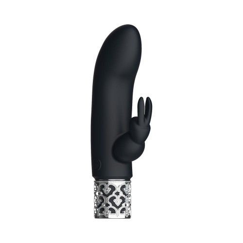 Royal Gems Dazzling Rechargeable Mini Rabbit Vibrator Black