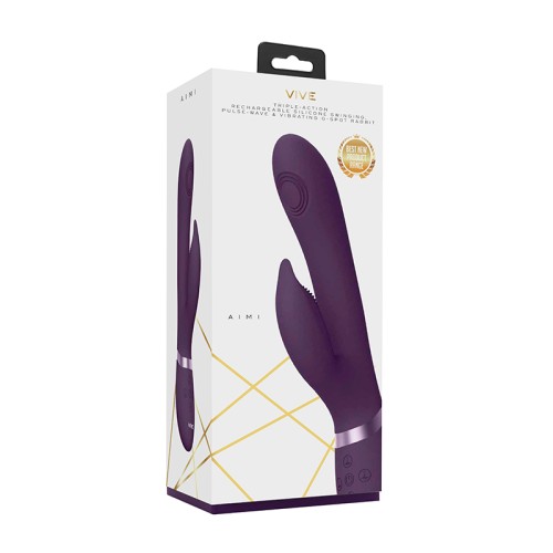 VIVE AIMI Rechargeable Dual Entry Rabbit Vibrator