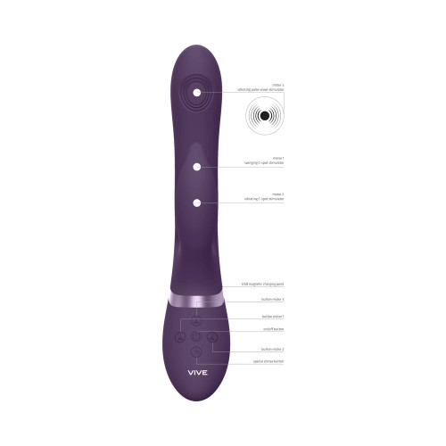 VIVE AIMI Rechargeable Dual Entry Rabbit Vibrator