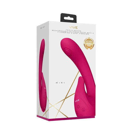 VIBRADOR MIKI Recargable para Punto G Rosa