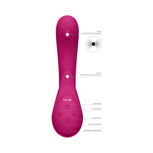 VIVE MIKI Rechargeable G-Spot Vibrator Pink