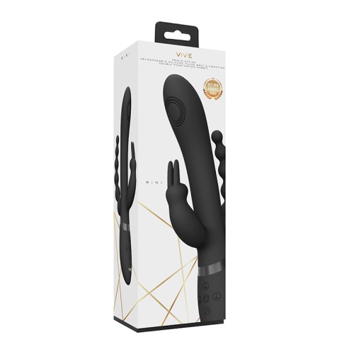 VIVE RINI Vibrador Conejito Recargable de Triple Motor