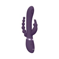 VIVE RINI Vibrador Conejito Recargable de Doble Entrada