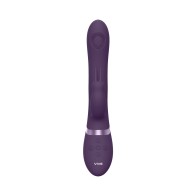 VIVE RINI Vibrador Conejito Recargable de Doble Entrada