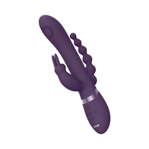 VIVE RINI Vibrador Conejito Recargable de Doble Entrada