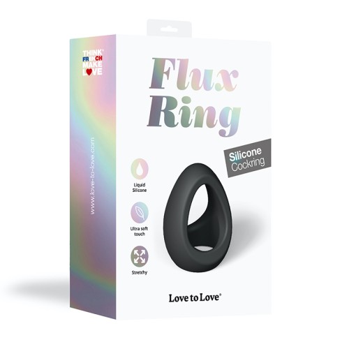 Love to Love Flux Silicone Cockring Noir