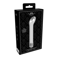 Royal Gems Jewel 10-Speed Rechargeable Bullet Vibrator in Silver