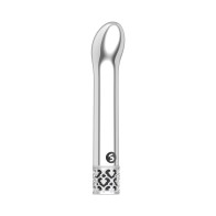 Royal Gems Jewel 10-Speed Rechargeable Bullet Vibrator in Silver