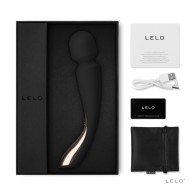 LELO SMART WAND 2 Medium Rechargeable Wand Vibrator - Black