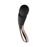 LELO SMART WAND 2 Medium Rechargeable Wand Vibrator - Black