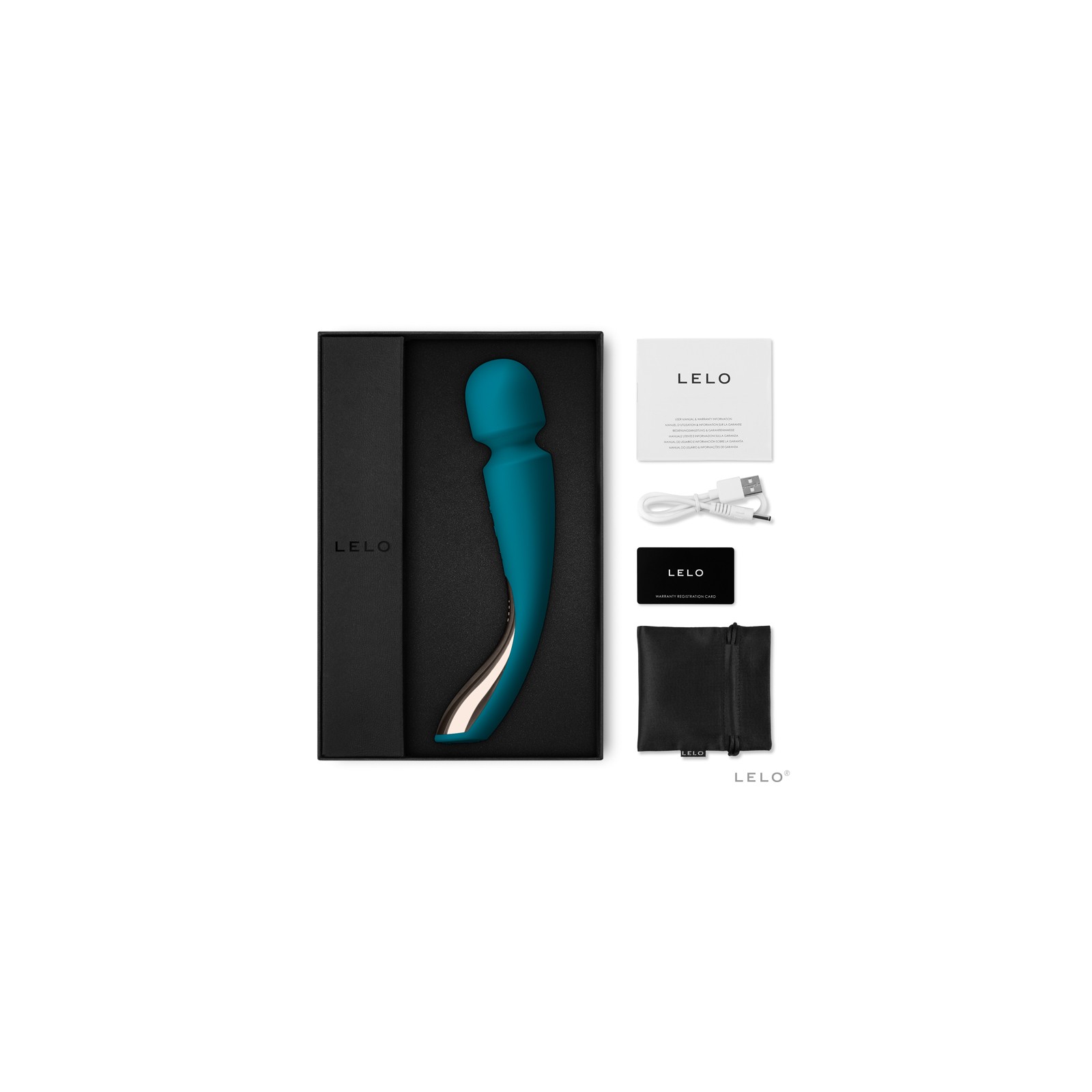 LELO SMART WAND 2 Vibrador de Varita Recargable Mediano Azul Océano