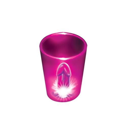 Light Up Magenta Shot Glasses for Parties