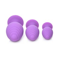 Gossip Swirlies Set de Entrenamiento de 3 Plug Anal de Silicona Violeta